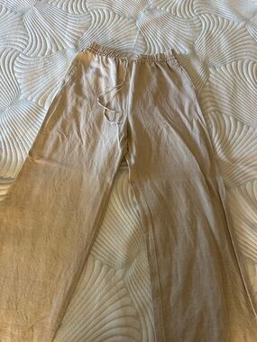H&M Cream Linen Pants